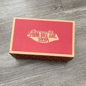 Vans Red and Tan Shoe Box